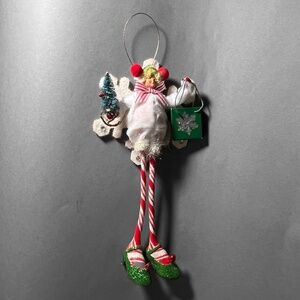 Oversized Shopping Candy Cane Elf